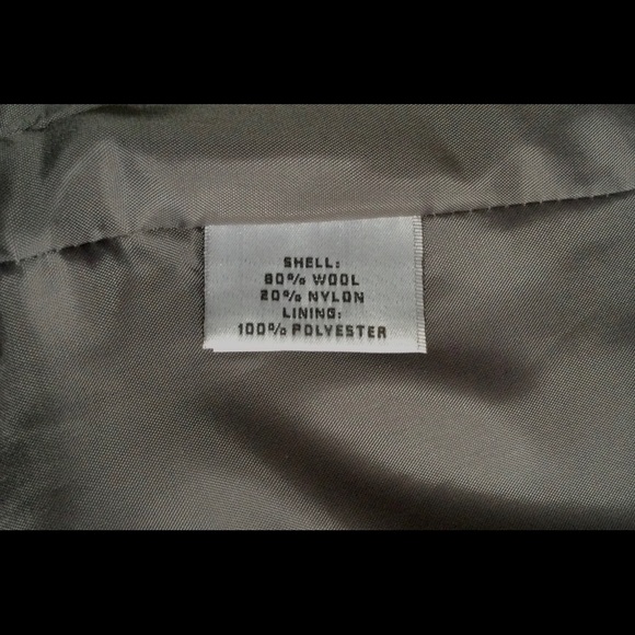 Preston & York Classic Double Breasted Pea Coat in Dark Gray Wool - Picture 6 of 9